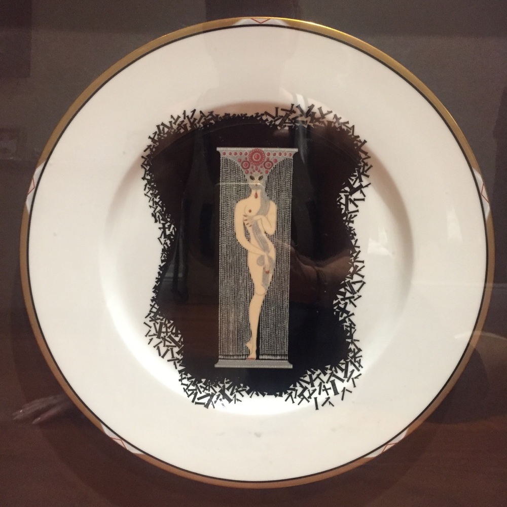 ERTE Numbers Plate FRAMED Number 1